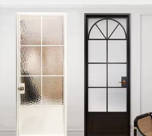 HJ frameless folding door aluminum glass double fold kitchen, toilet, bathroom sliding folding door, internal partition - 图片 2