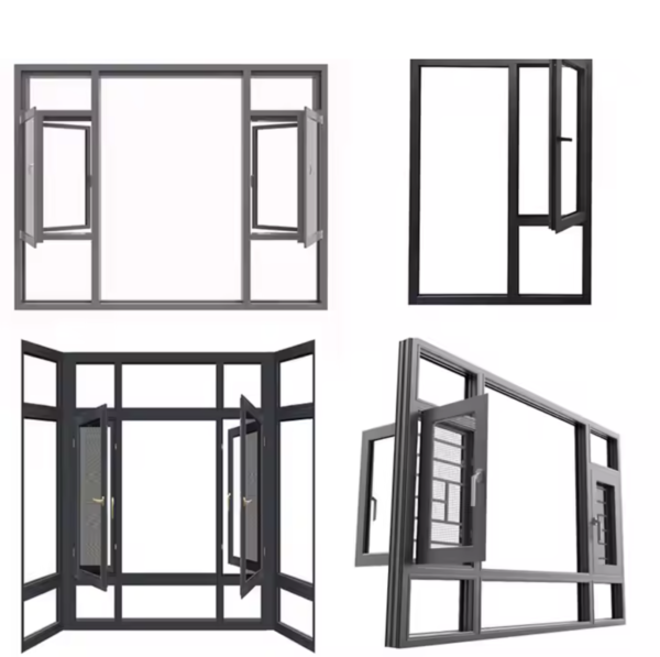 High Quality Cheap Powder Coated 6000 Series Different Shapes Custom Aluminum Extruded Profiles For Doors & Windows - 图片 3
