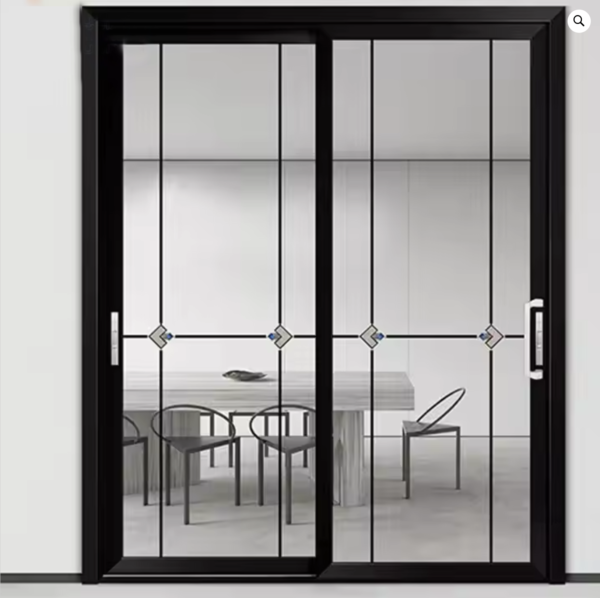 Wholesale Indoor Kitchen Bedroom Aluminum Alloy Indoor Glass Swing Door Bathroom Aluminum Door Shower Door Bathroom - 图片 3
