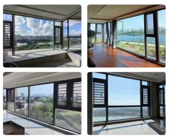 High quality soundproof aluminum casement window custom double glazed casement window - 图片 3