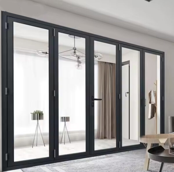 Modern exterior insulated accordion folding doors folding patio doors transparent folding accordion doors - 图片 2