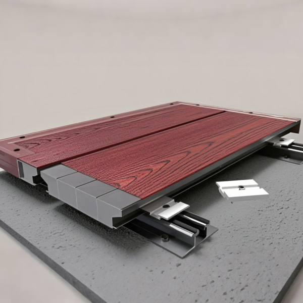 Weatherproof Aluminum Outdoor Decking Fireproof Waterproof UV Resistant for Villas Parks Hotels Schools Hospitals Outdoor Spaces - 图片 4