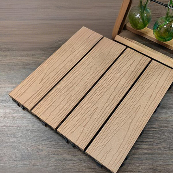 WPC Outdoor Decking Fencing Wall Panels Ceiling & Tube Wood Grain Weather Resistant 5-8 Years for Park, Garden, School,hotel - 图片 4