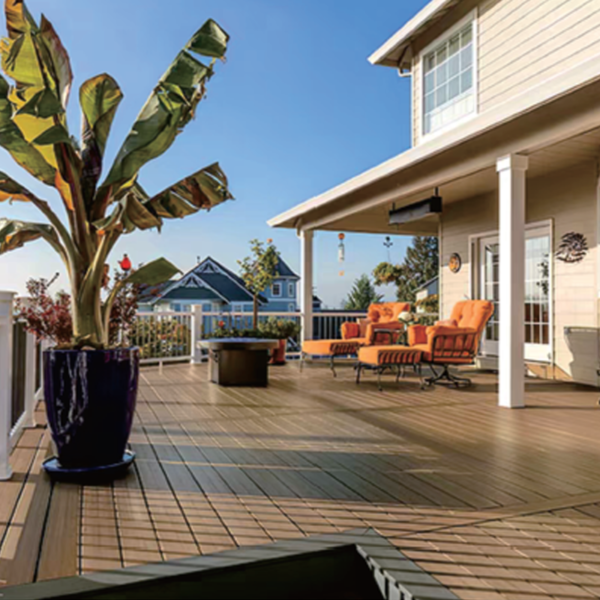 Weatherproof Aluminum Outdoor Decking Fireproof Waterproof UV Resistant for Villas Parks Hotels Schools Hospitals Outdoor Spaces - 图片 5