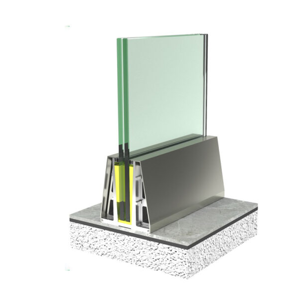 Customizable LED Frameless Glass Railing System Outdoor Aluminum Balcony & Terrace Fence for VillasHotels, Apartments