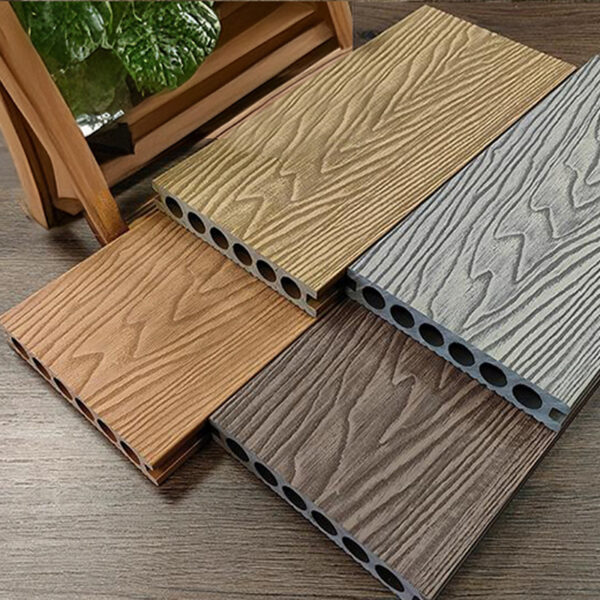 WPC Outdoor Decking Fencing Wall Panels Ceiling & Tube Wood Grain Weather Resistant 5-8 Years for Park, Garden, School,hotel - 图片 7