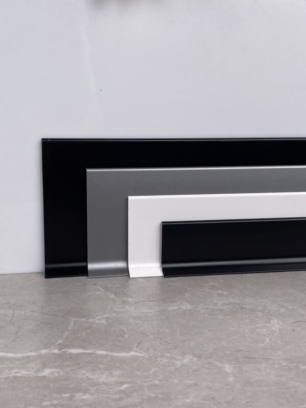Self Adhesive Aluminum Skirting Board  Minimalist Decorative Baseboard Trim Profile for Modern Interiors 4cm 6cm 8cm 10cm - 图片 3
